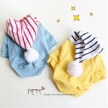 Spring Summer Sport Puppy Clothes Striped Small Pet Cat Dog Hoodie